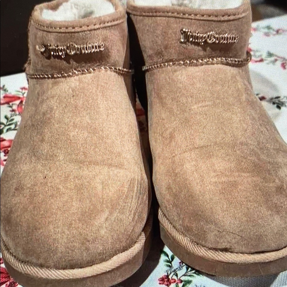 Juicy Couture Tan Ankle Booties